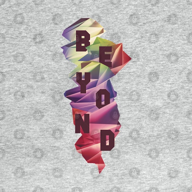 BEYOND - Polygonal Typography Diamonds by Lumos19Studio